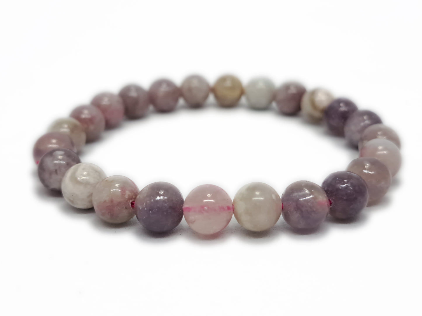Bracelet TOURMALINE ROSE SUR EUDIALYTE Qualité A (8mm) - ESOTERYS
