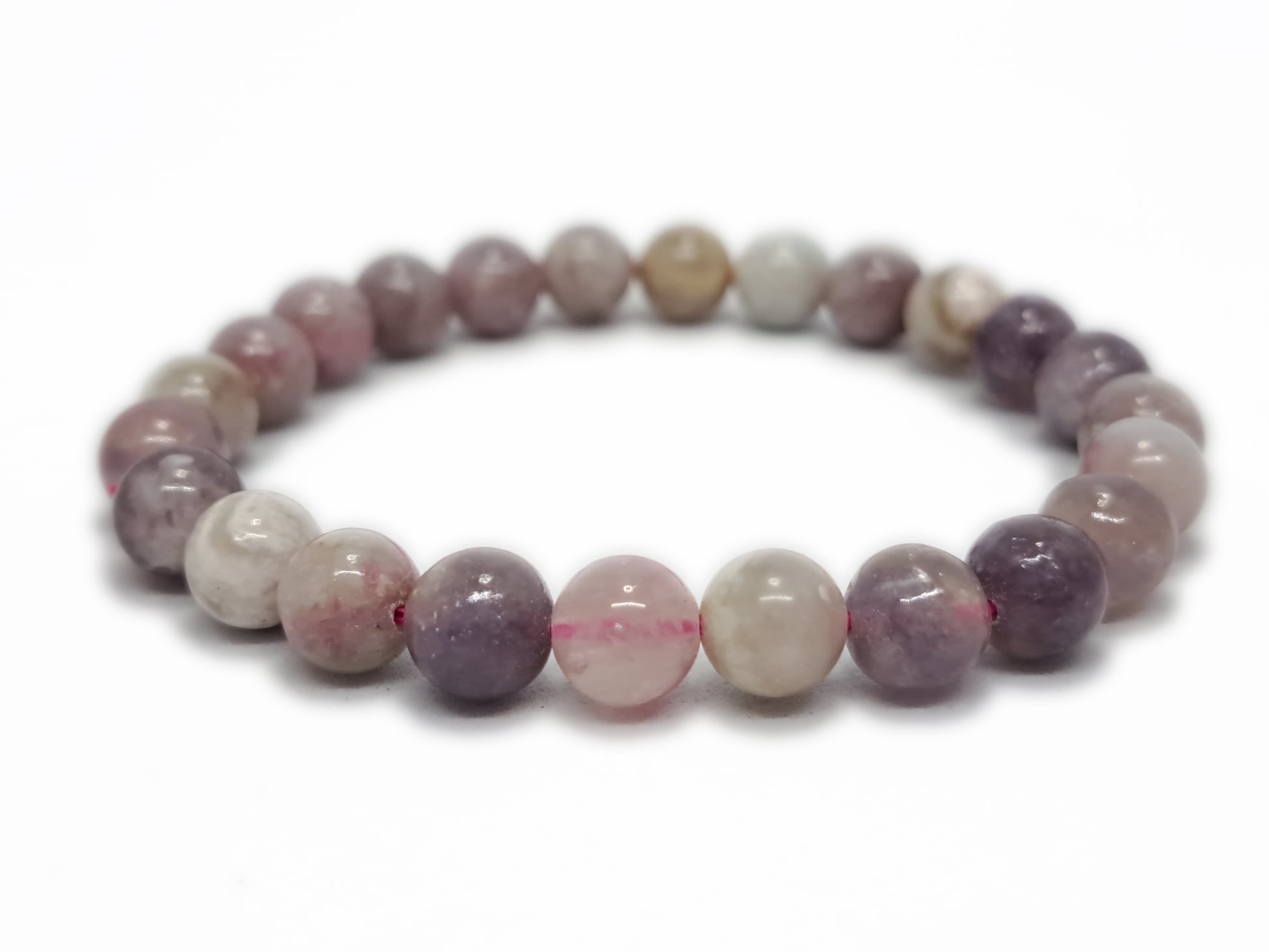 Bracelet TOURMALINE ROSE SUR EUDIALYTE Qualité A (8mm) - ESOTERYS