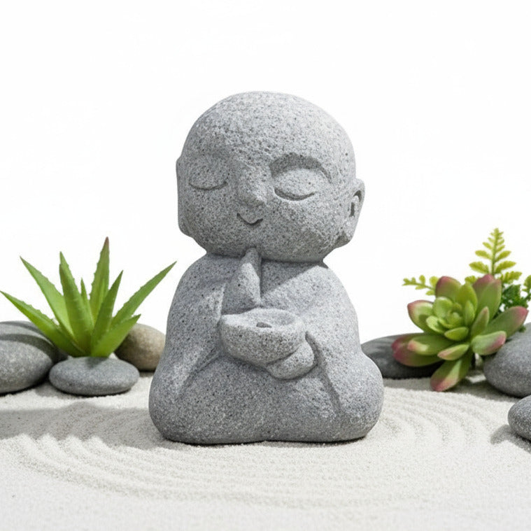 Porte-Encens Moine Méditatif –