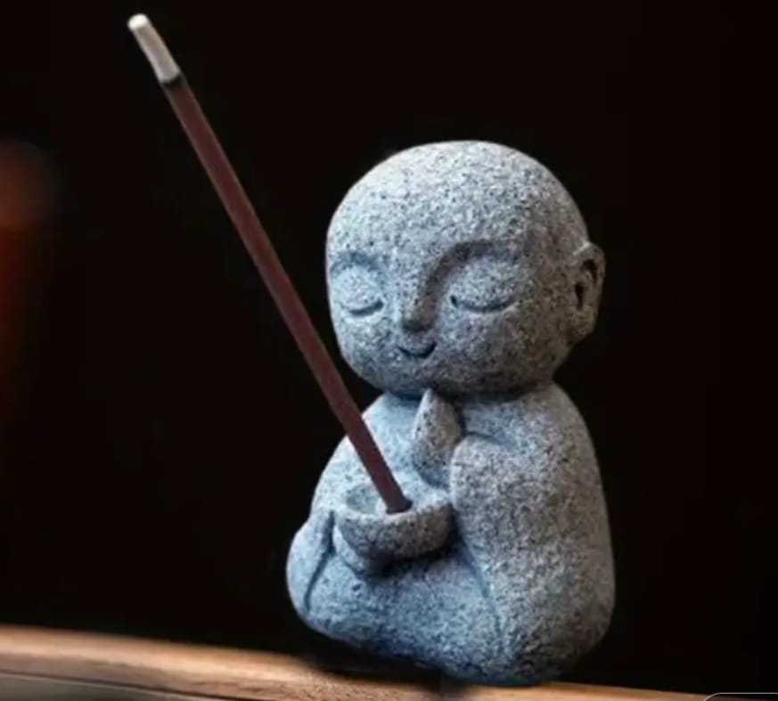 Porte-Encens Moine Méditatif –