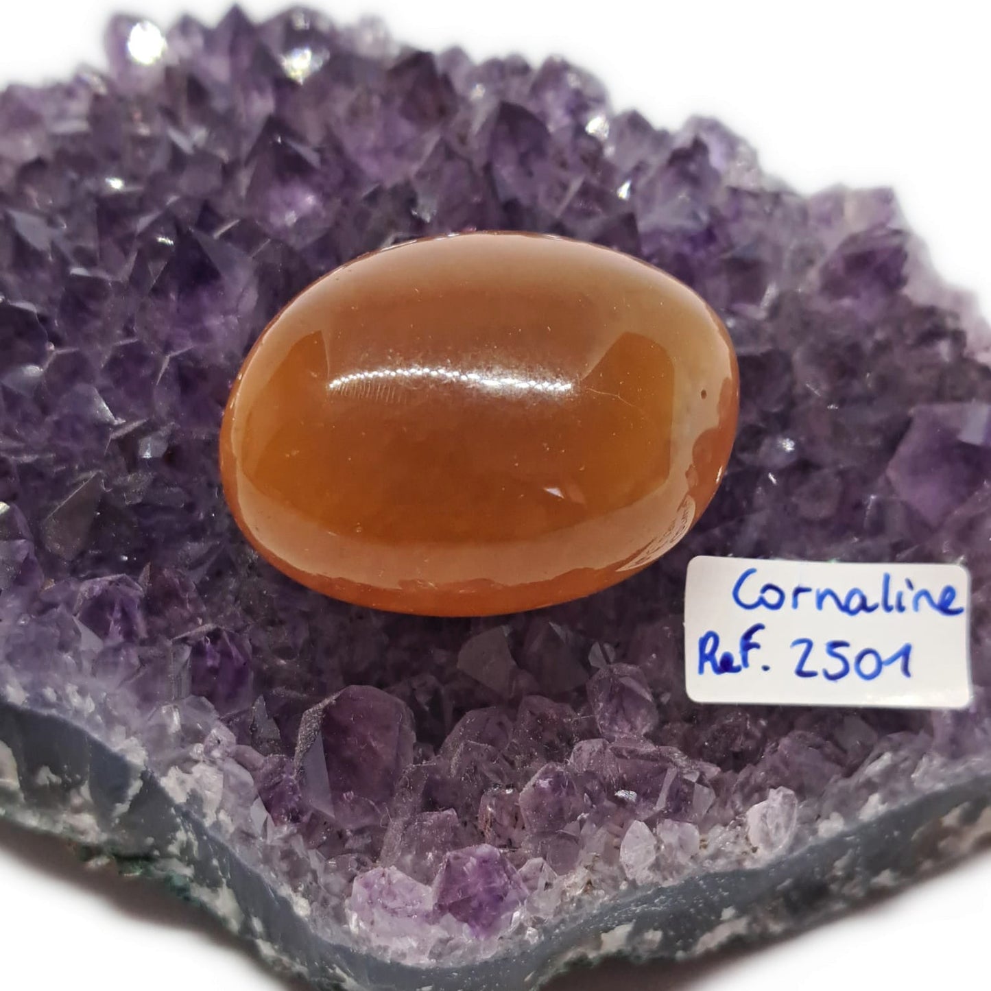 Pierre Roulée Cornaline – Réf. 2501 - Vitalité, Féminité & Protection