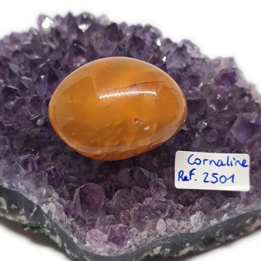Pierre Roulée Cornaline – Réf. 2501 - Vitalité, Féminité & Protection