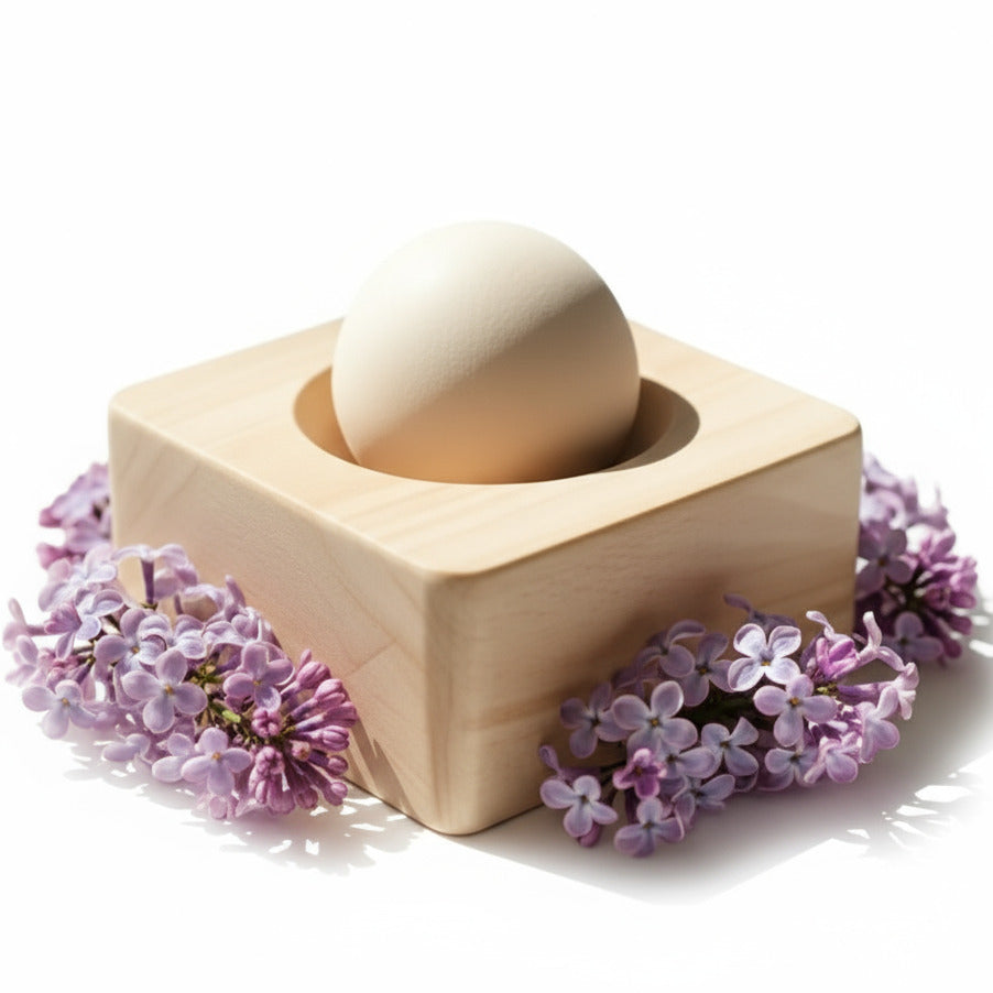 Diffuseur d’Huile Essentielle en Bois Massif – Base Carrée Naturelle