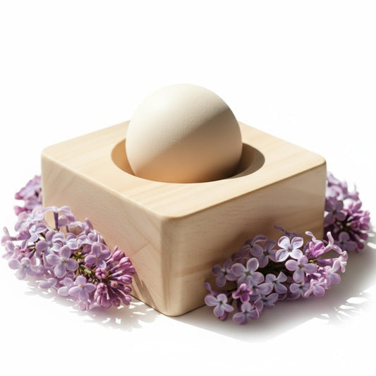 Diffuseur d’Huile Essentielle en Bois Massif – Base Carrée Naturelle