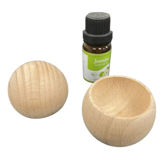 Diffuseur d’Huile Essentielle en Bois Massif – Petit Bol Rond Naturel