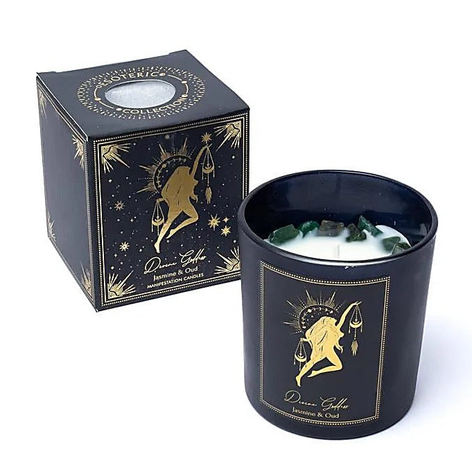 Bougie d’intention – Jasmin & Oud (Énergie Divine & Créative)