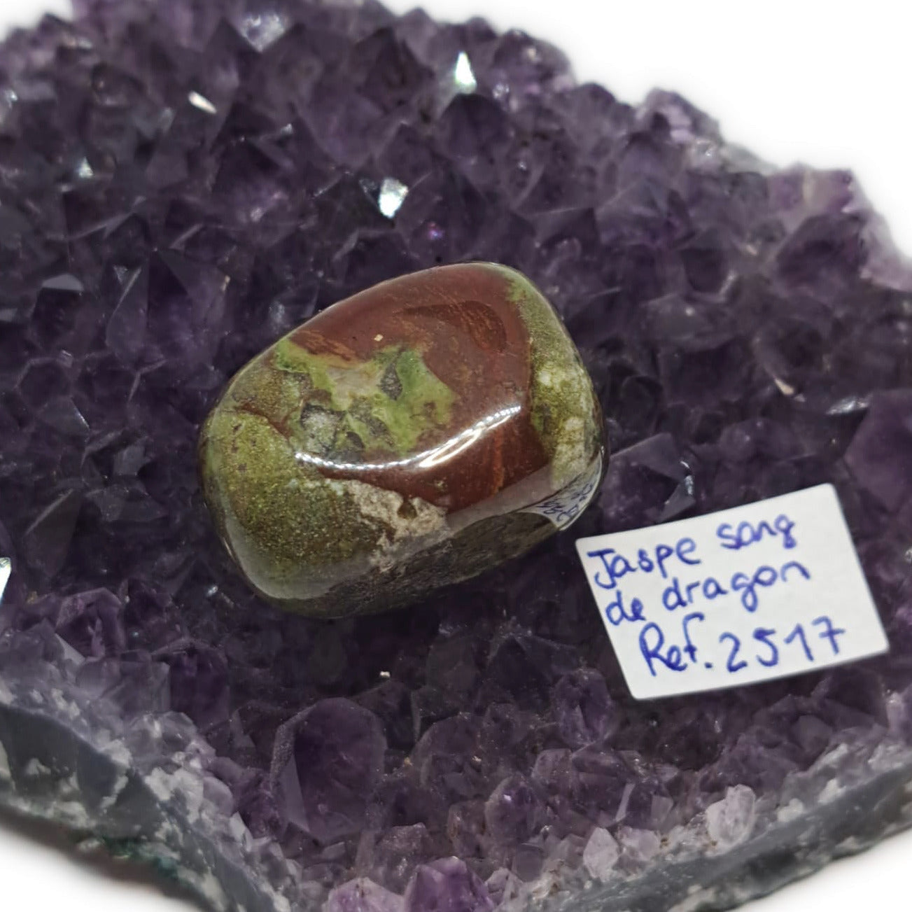 Jaspe Sang de Dragon – Réf. 2517 - Courage & force intérieure.