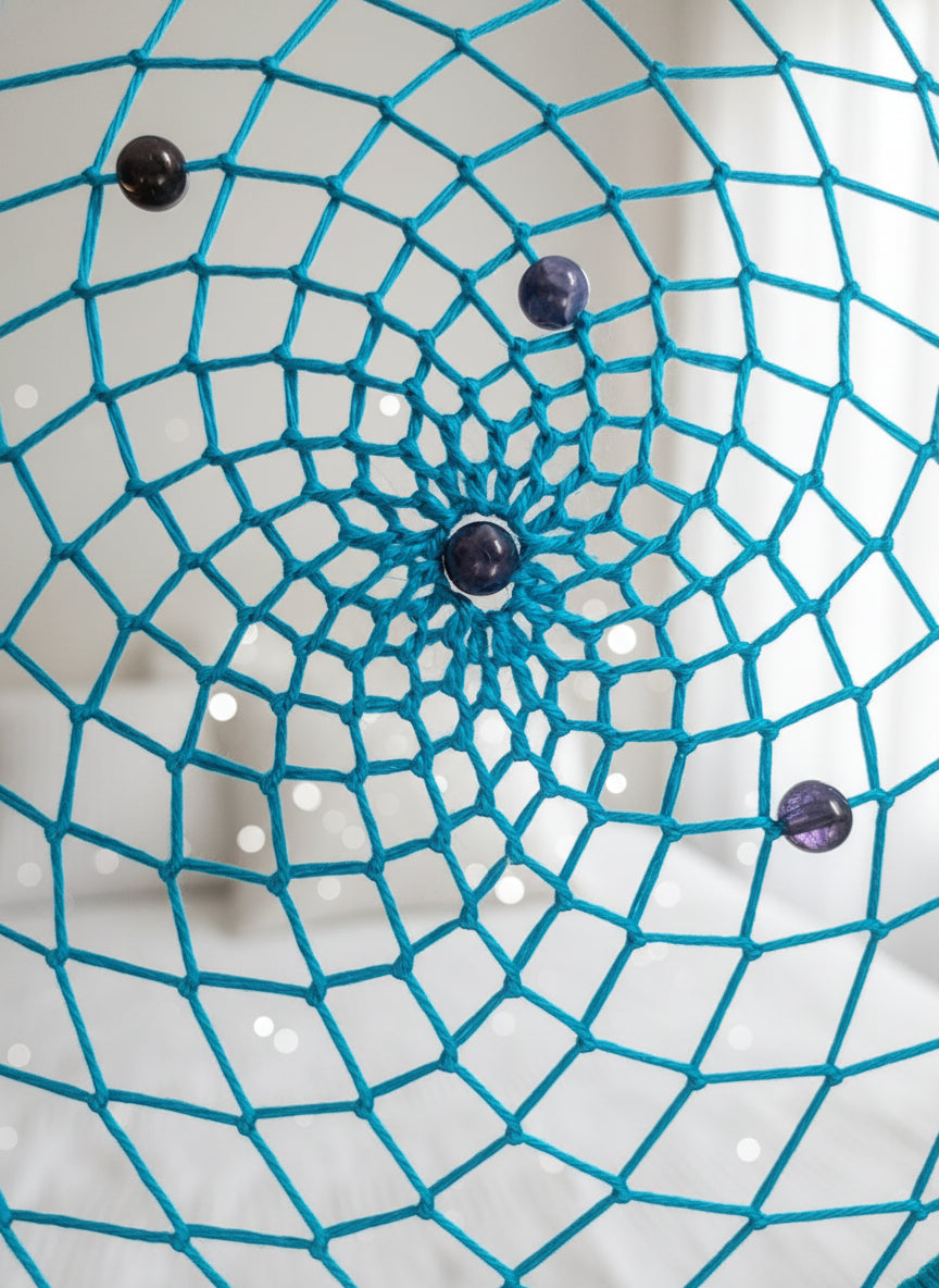 Attrape-rêves “Libération Mentale” – Sodalite - 100 % artisanale, création unique