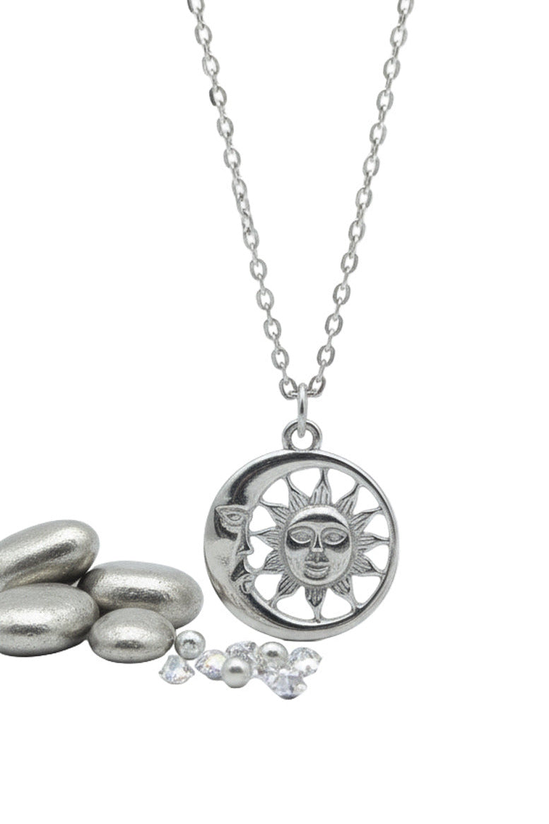 COLLIER LUNE / SOLEIL ARGENTÉ - ESOTERYS